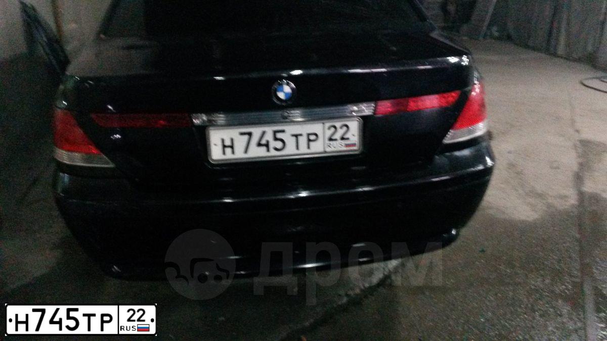 Фото автомобиля BMW W SERIE 7, 2001 — госномер Н745ТР22. Цвет: ЧЕРНЫЙ