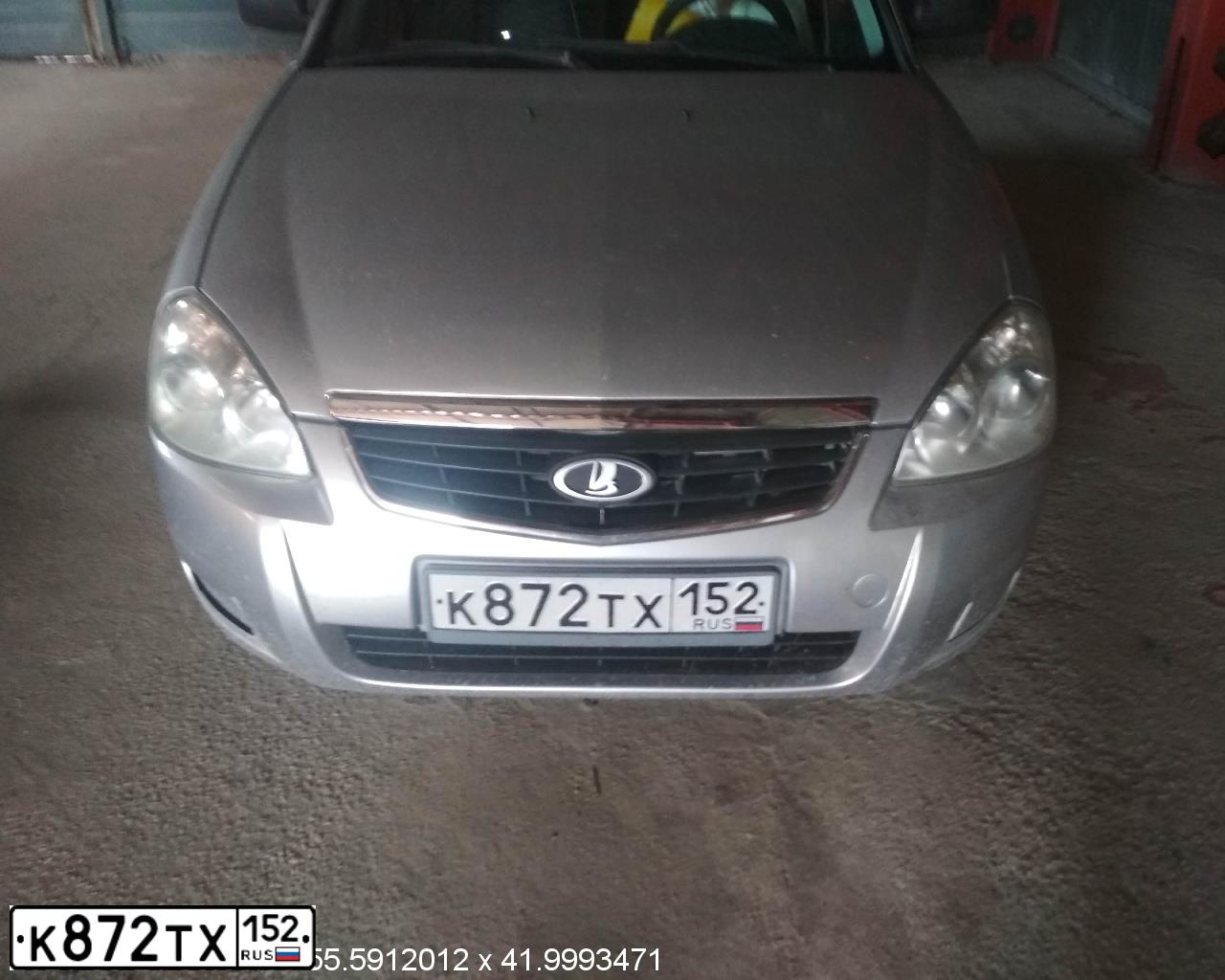 Фото автомобиля LADA 2172 PRIORA, 2012 — госномер Т839ТО152. Цвет: СВЕТЛО-СЕРЕБРИСТЫЙ МЕТАЛЛ