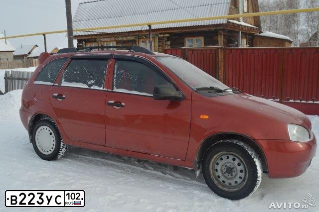 Фото автомобиля LADA 1117 KALINA, 2009 — госномер В223УС102. Цвет: СЕРЕБРИСТО-КРАСНЫЙ