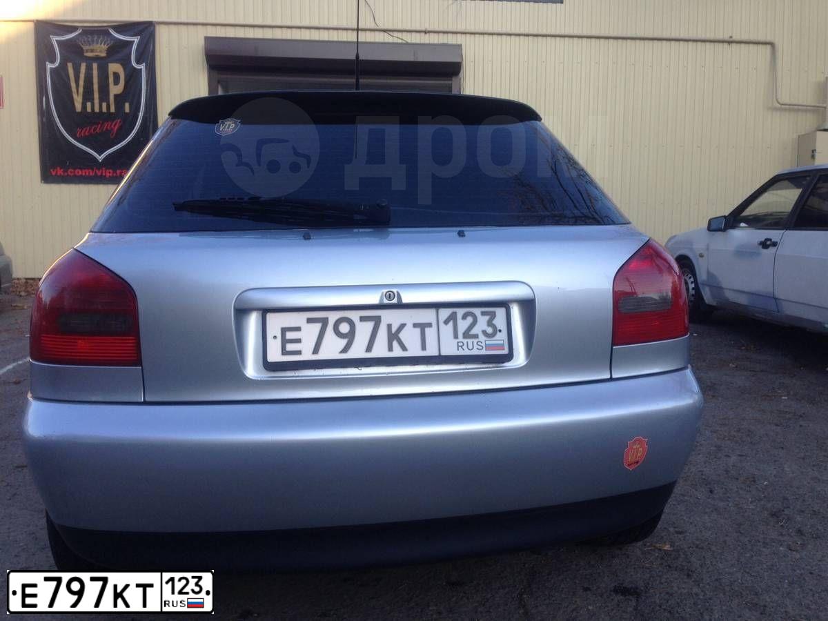 Фото автомобиля AUDI A3, 1997 — госномер Е797КТ123. Цвет: СЕРЕБРИСТЫЙ