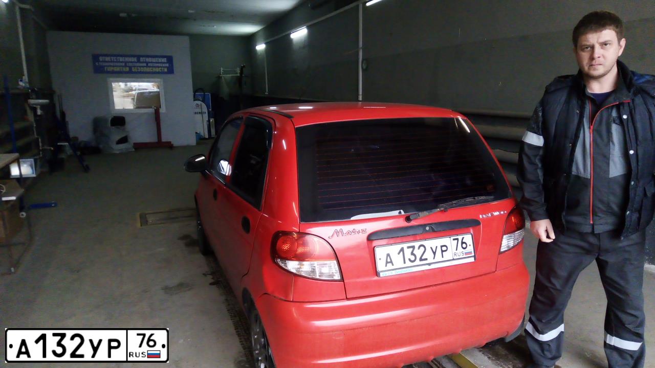 Фото автомобиля DAEWOO MATIZ, 2012 — госномер Р543АМ46. Цвет: КРАСНЫЙ