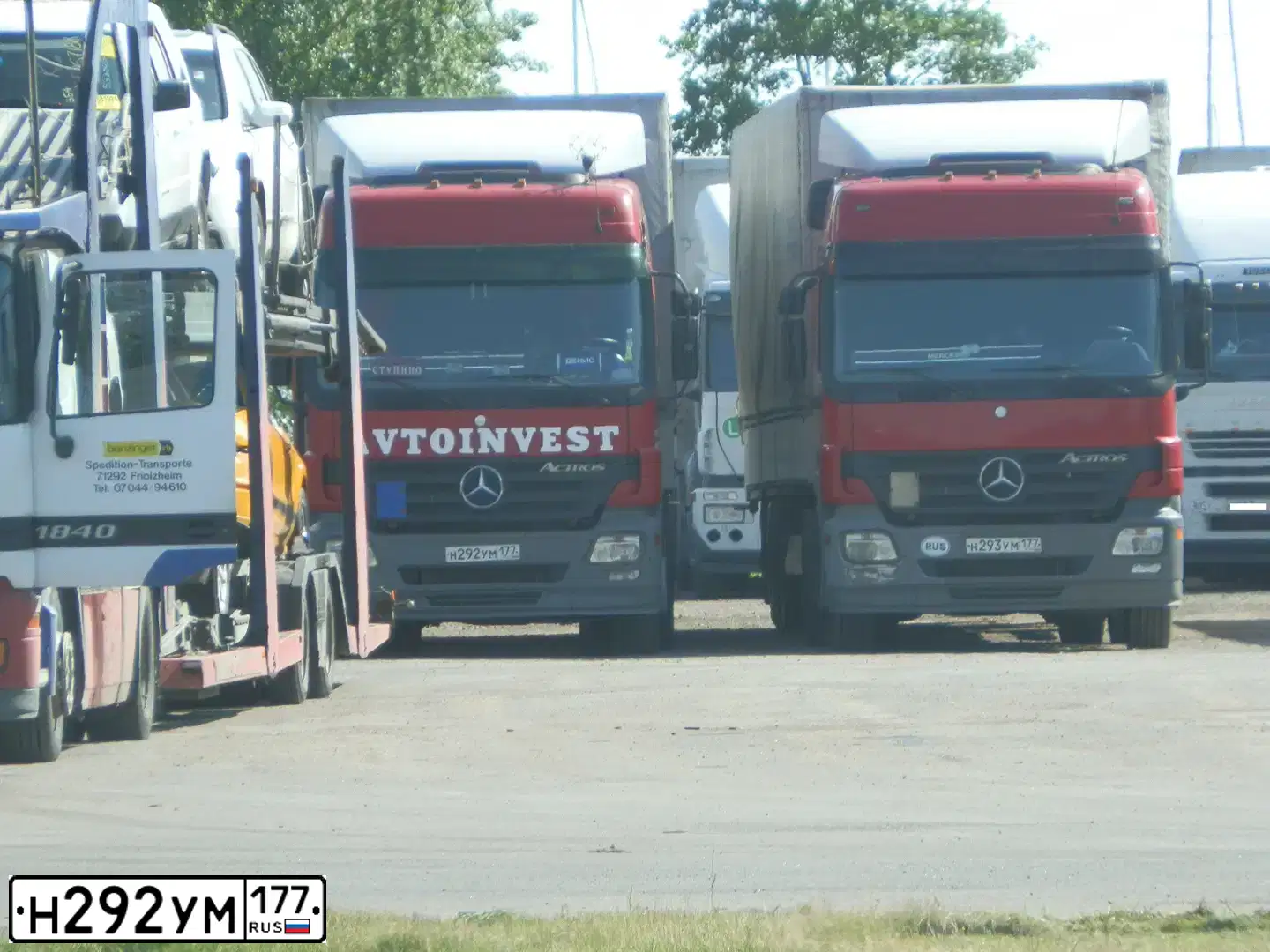 Фото автомобиля MERCEDES ACTROS, 2007 — госномер Х167ТТ62. Цвет: Красный