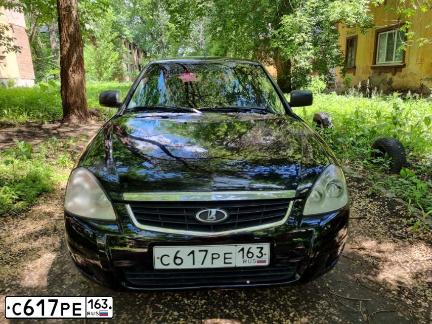 Фото автомобиля LADA PRIORA, 2012 — госномер Н867КУ07. Цвет: Сине-Черный