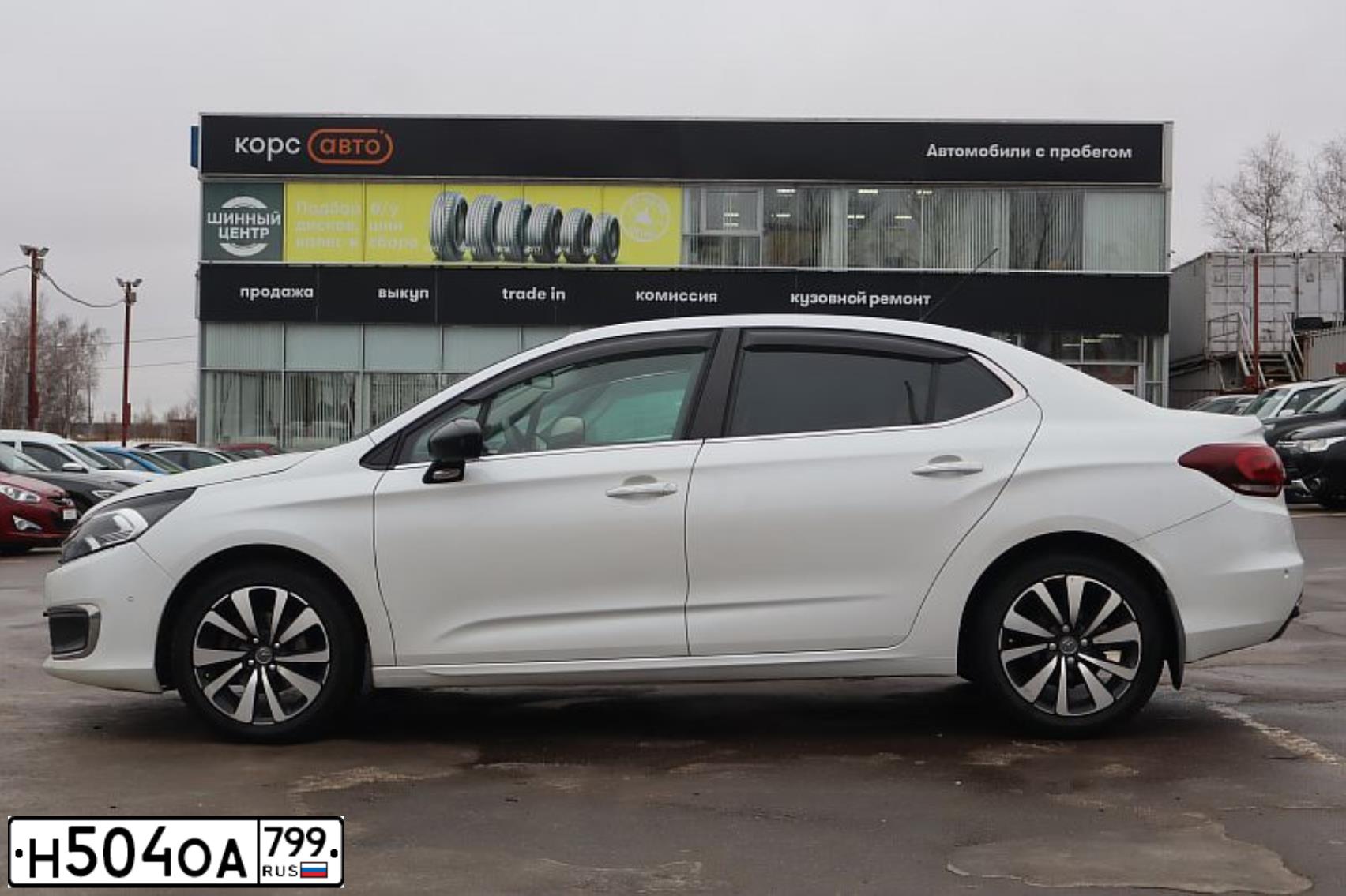 Фото автомобиля CITROEN C4, 2019 — госномер О722ВТ790. Цвет: Белый