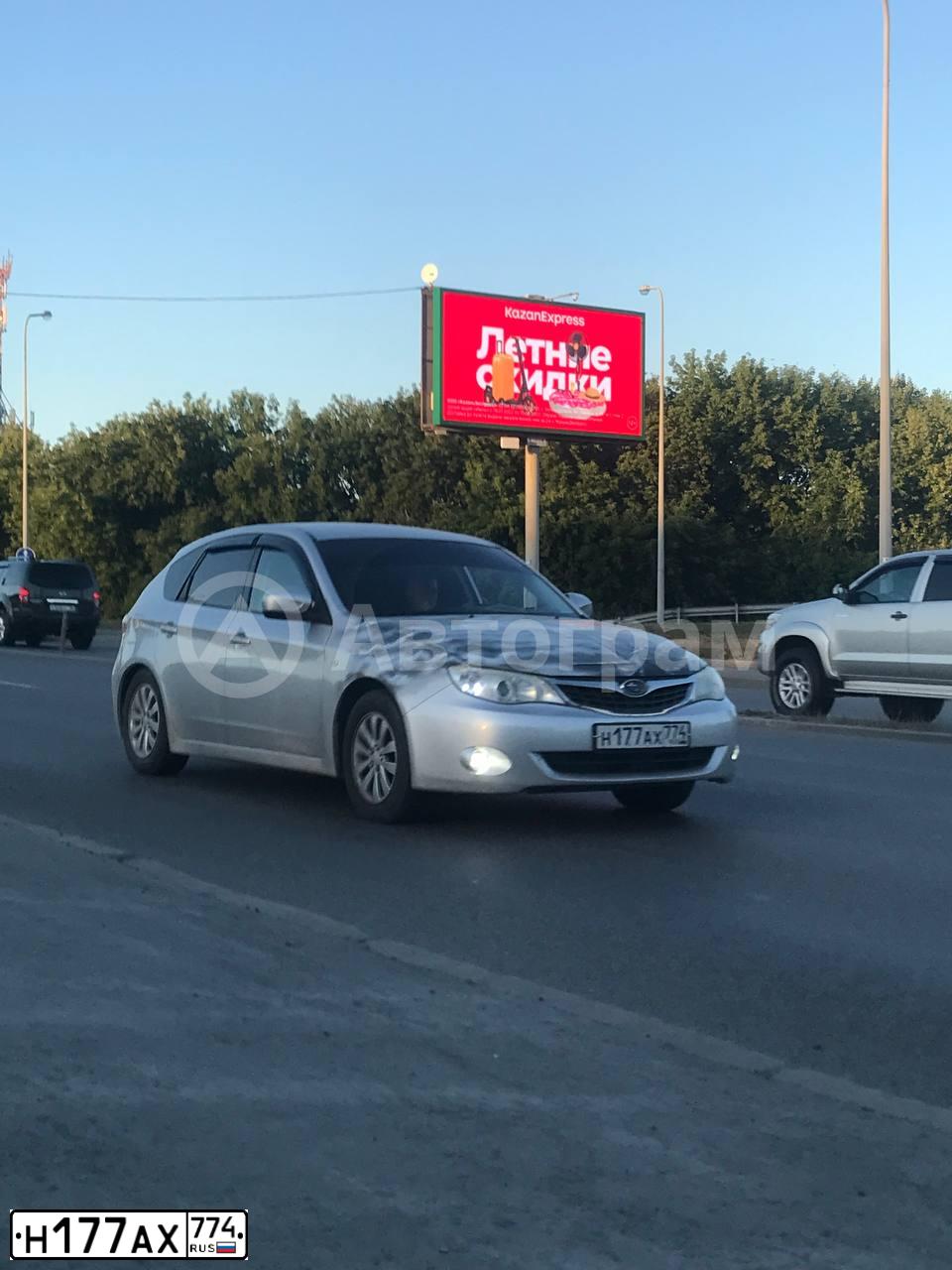 Фото автомобиля SUBARU IMPREZA, 2008 — госномер С746НС196. Цвет: МНОГОЦВЕТНЫЙ