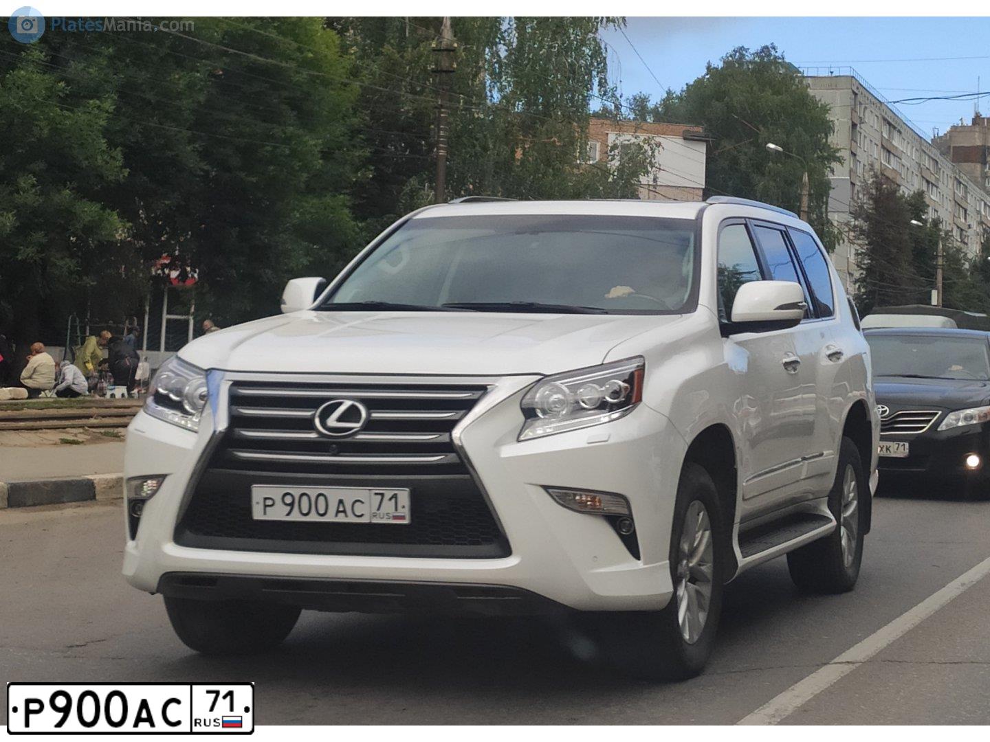 Фото автомобиля TOYOTA LANDCRUISER, 2007 — госномер Е700ММ71. Цвет: ЧЕРНЫЙ