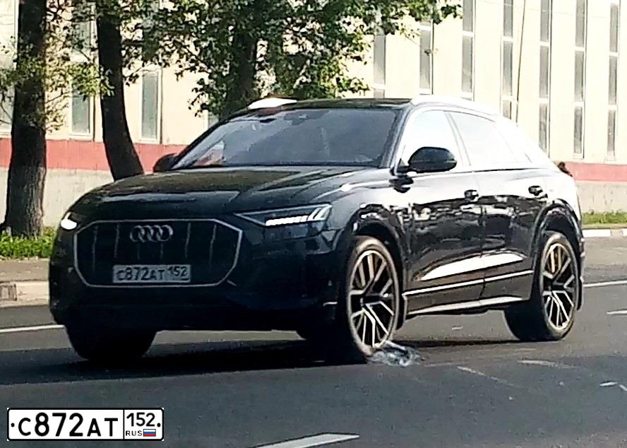 Фото автомобиля AUDI Q8, 2019 — госномер С007СН52
