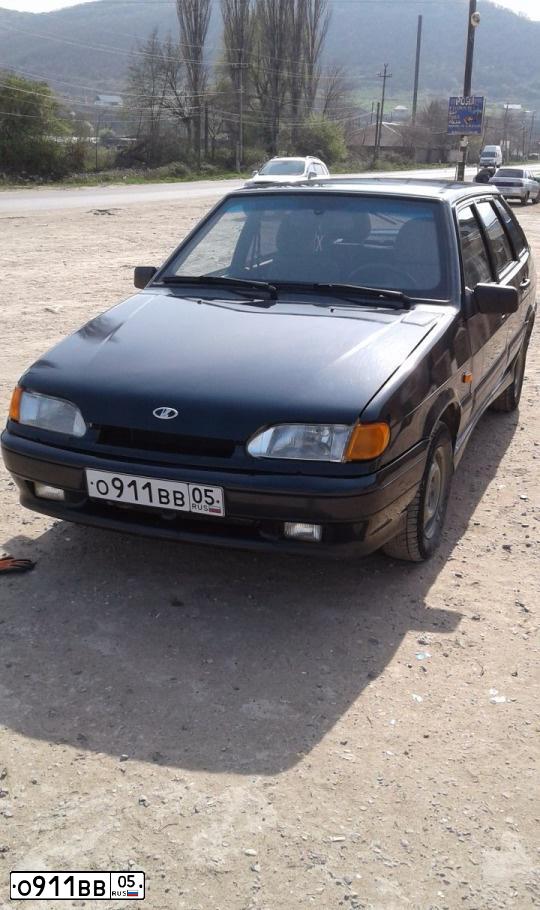 Фото автомобиля LADA 2114 SAMARA, 2007 — госномер О911ВВ05. Цвет: ГРАФИТОВЫЙ МЕТАЛЛИК