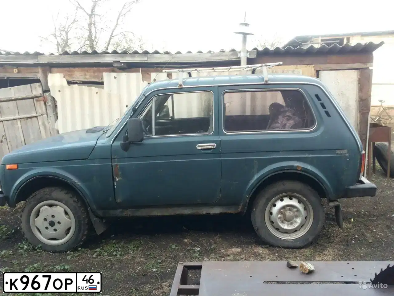 Фото автомобиля LADA 2121 NIVA, 1996 — госномер Н443СК32. Цвет: ЗЕЛЕНЫЙ