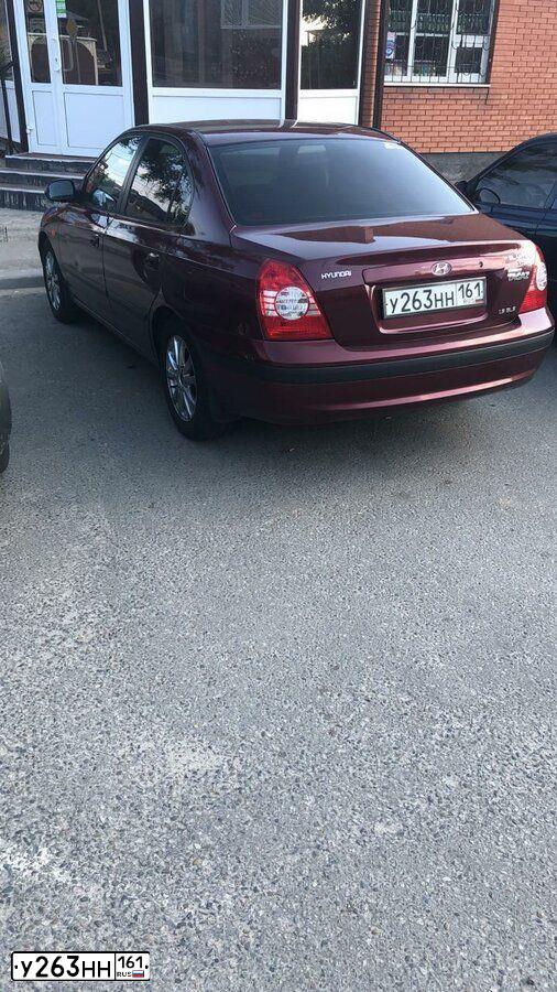 Фото автомобиля TAGAZ Z ELANTRA XD, 2009 — госномер О768АМ761. Цвет: Красный