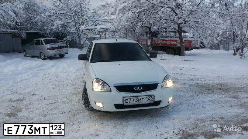 Фото автомобиля LADA 2170 PRIORA, 2013 — госномер Е773МТ123. Цвет: Белый