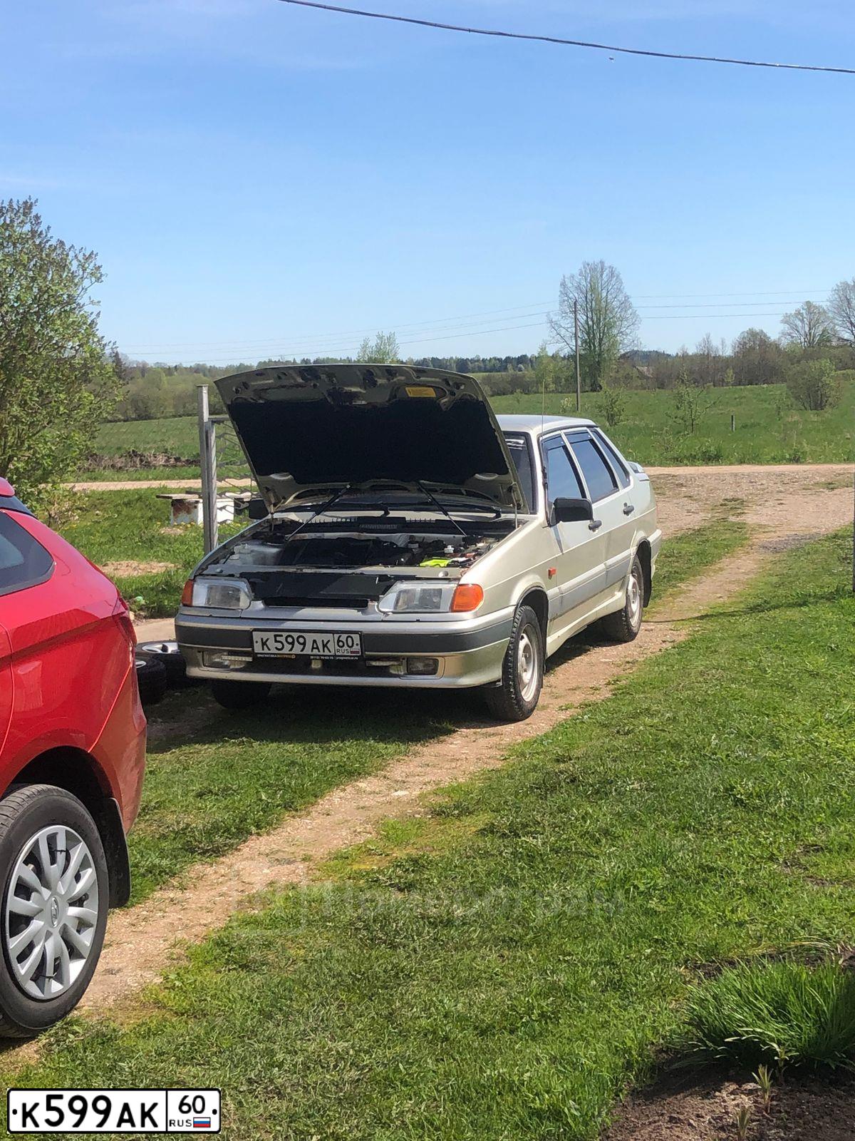 Фото автомобиля LADA 2115 SAMARA, 2006 — госномер К599АК60. Цвет: СЕРЕБРИСТЫЙ