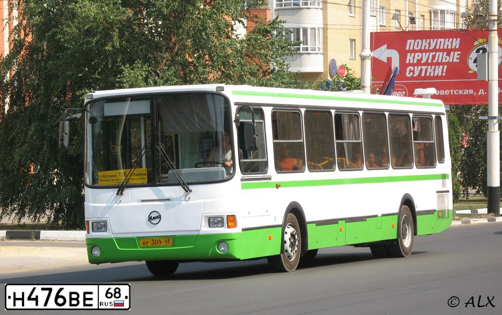 Фото автомобиля LIAZ 5256, 2008 — госномер Н476ВЕ68. Цвет: БЕЛЫЙ ЗЕЛЕНЫЙ