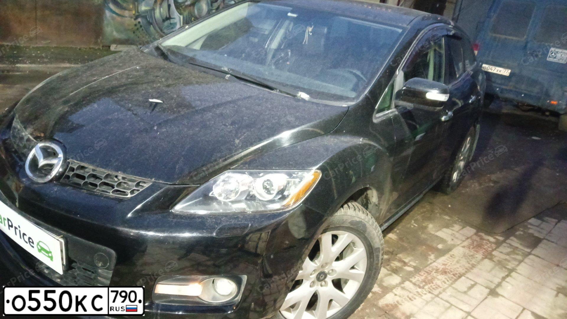 Фото автомобиля MAZDA CX-7, 2008 — госномер М776МР136. Цвет: ЧЕРНЫЙ