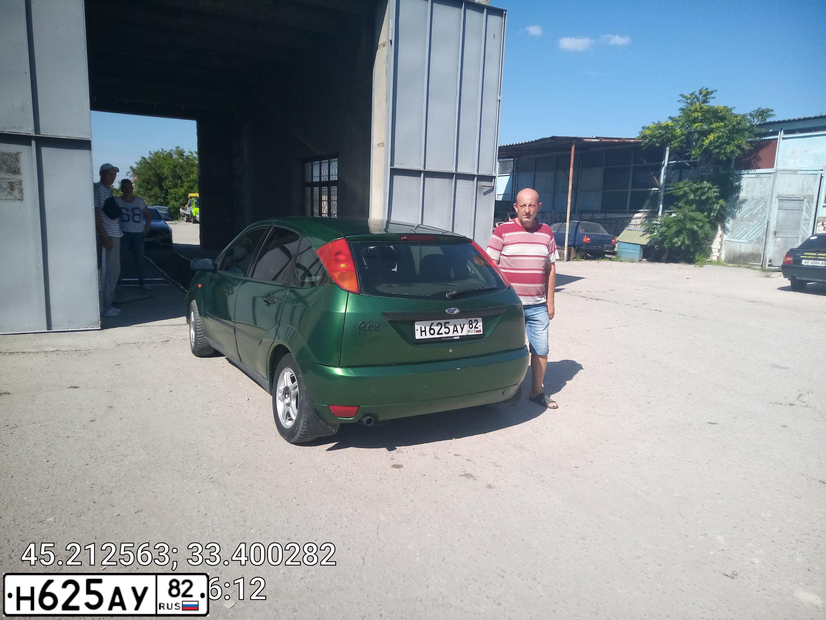 Фото автомобиля FORD FOCUS, 1999 — госномер Н625АУ82. Цвет: ЗЕЛЕНЫЙ