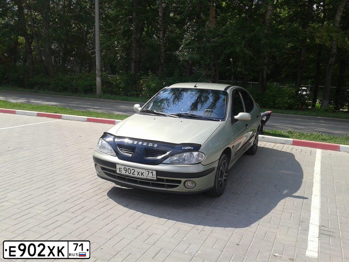 Фото автомобиля RENAULT MEGANE, 2002 — госномер С504УВ69. Цвет: СВЕТЛО-СЕРО-ЗЕЛЕНЫЙ