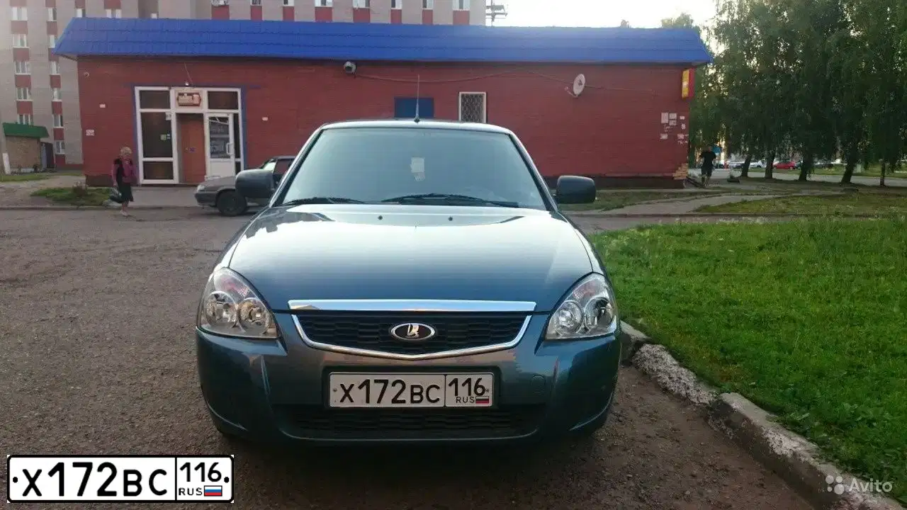Фото автомобиля LADA 2170 PRIORA, 2015 — госномер С614ВХ716. Цвет: Серо-Синий