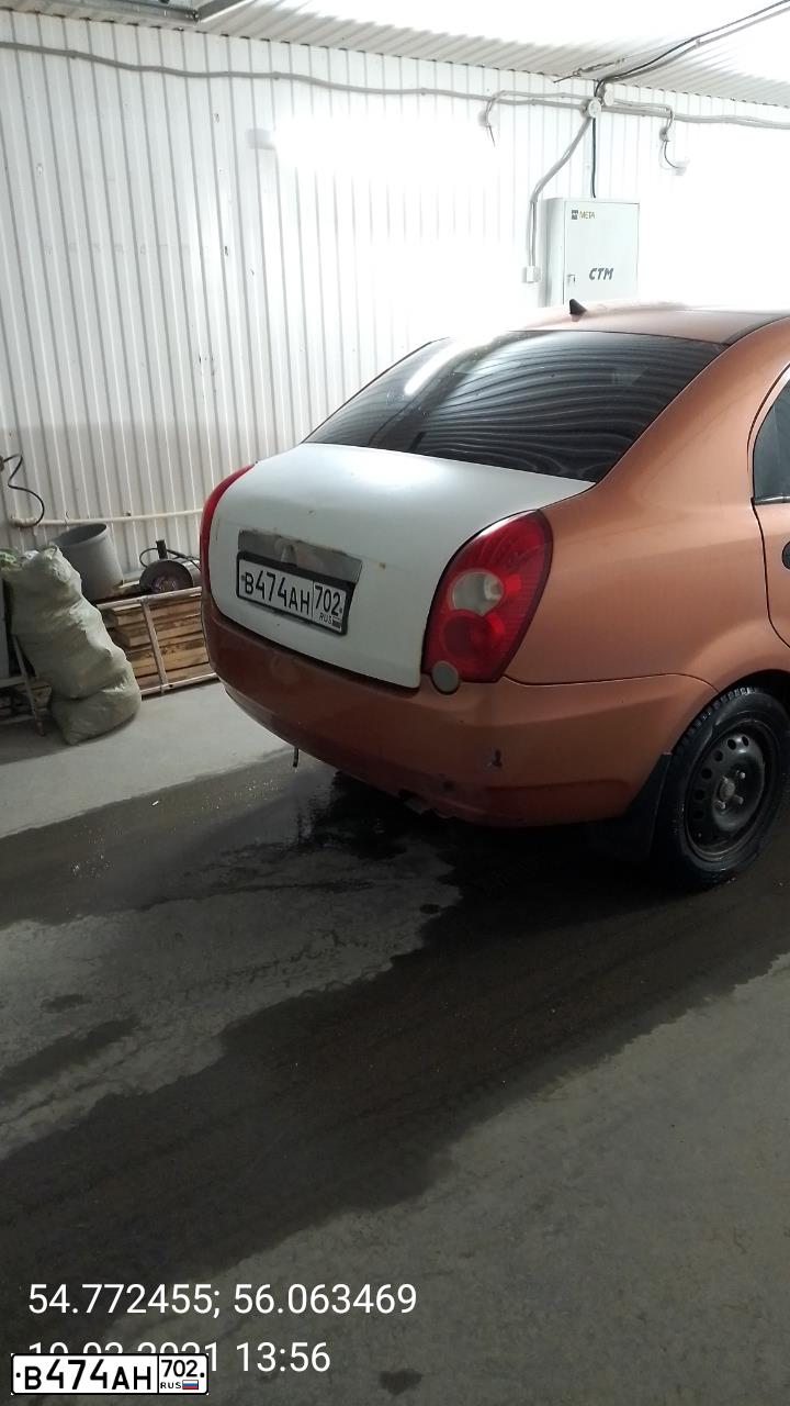 Фото автомобиля CHERY QQ6 /S21/, 2009 — госномер Н241СО702. Цвет: Оранжевый