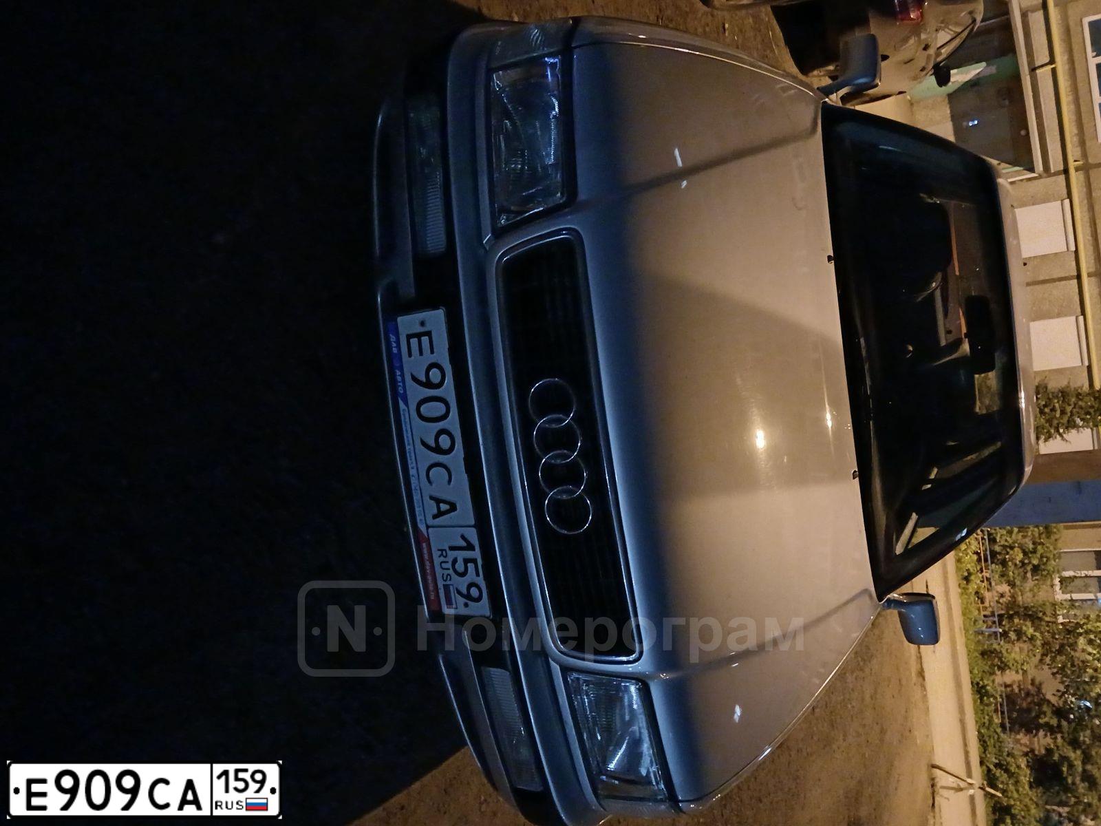 Фото автомобиля AUDI 80, 1994 — госномер Е909СА159. Цвет: КРАСНЫЙ