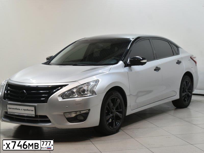 Фото автомобиля NISSAN TEANA, 2014 — госномер А014ТЕ790. Цвет: Серебристый