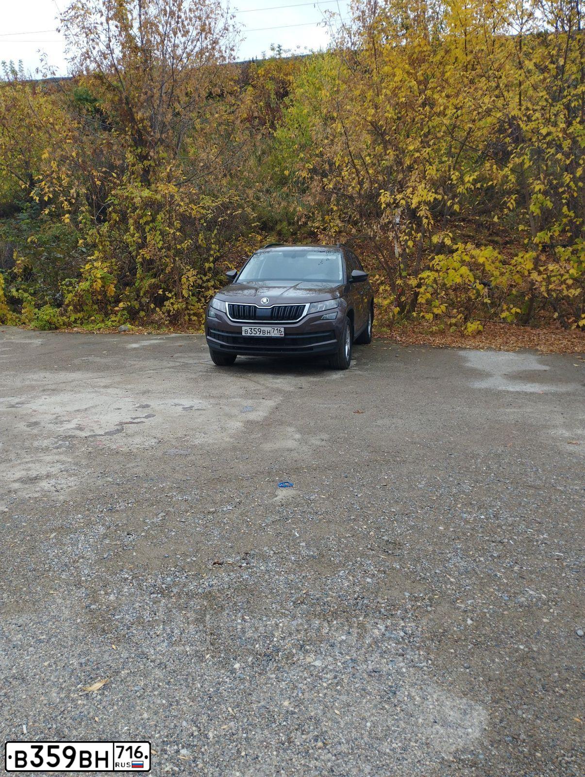 Фото автомобиля SKODA KODIAQ, 2018 — госномер В359ВН716. Цвет: Коричневый