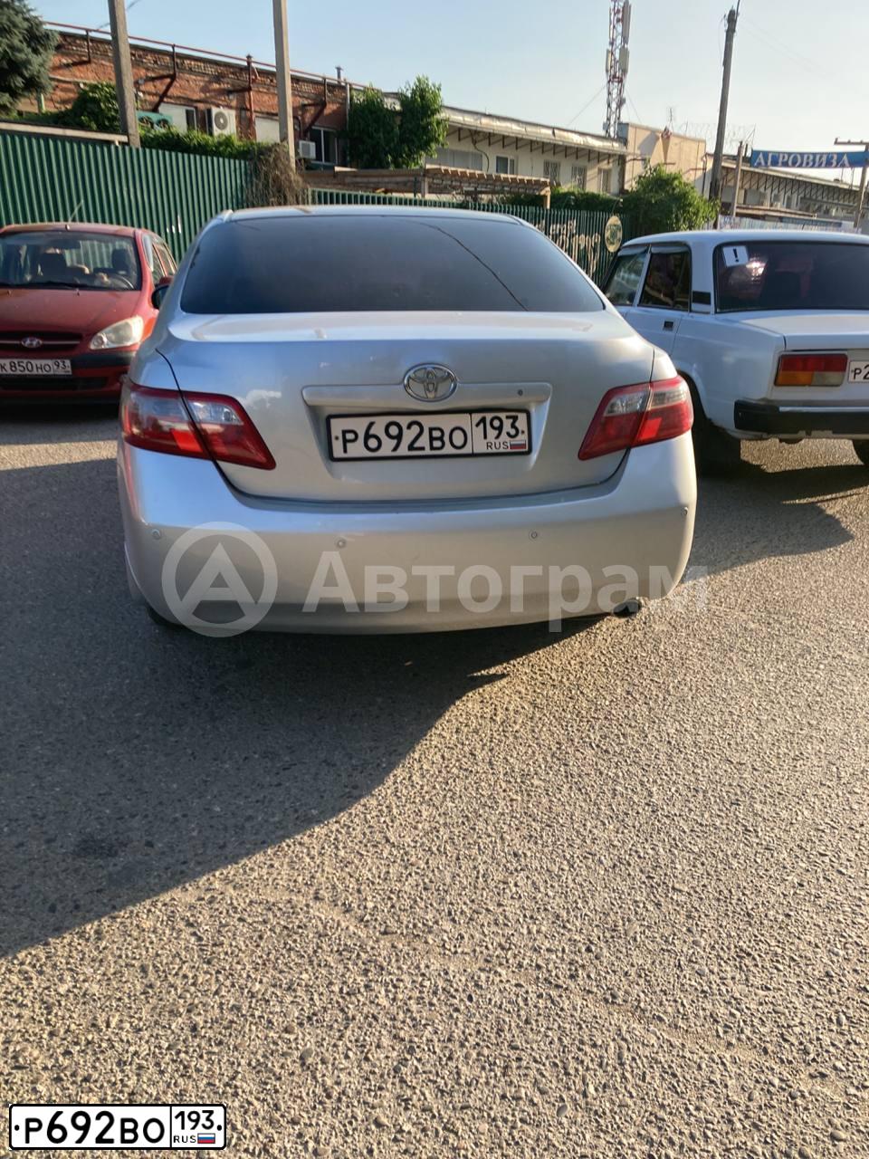Фото автомобиля TOYOTA CAMRY, 2009 — госномер Р692ВО193. Цвет: СЕРЕБРИСТЫЙ МЕТАЛЛИК
