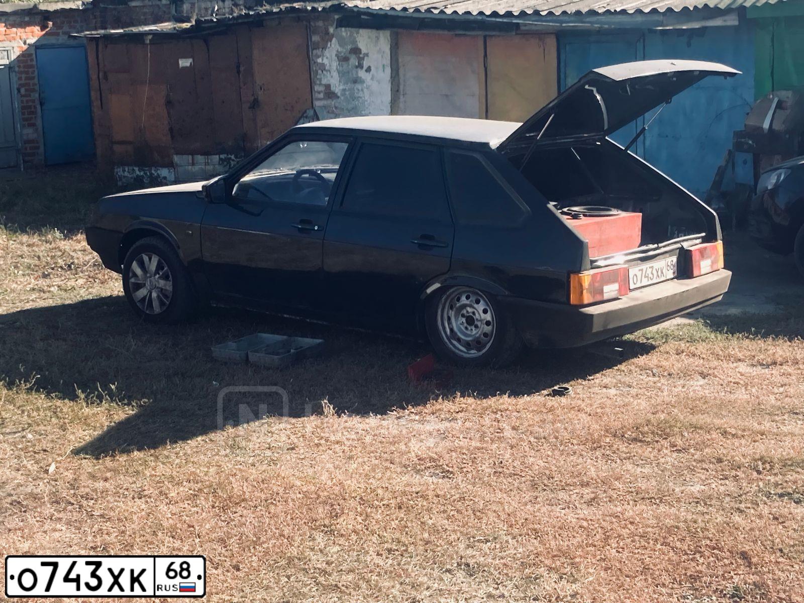 Фото автомобиля LADA 2109 SAMARA, 2002 — госномер О743ХК68. Цвет: ЧЕРНЫЙ МЕТАЛЛИК