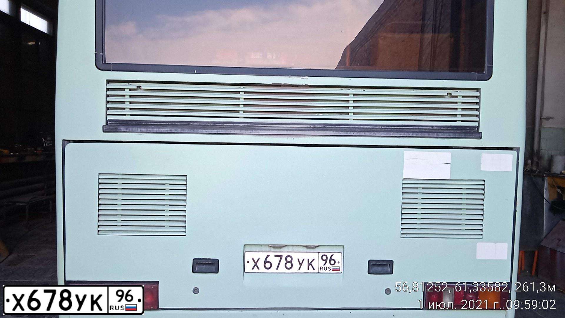 Фото автомобиля MAZ 104, 2004 — госномер Х678УК96. Цвет: ЗЕЛЕНЫЙ