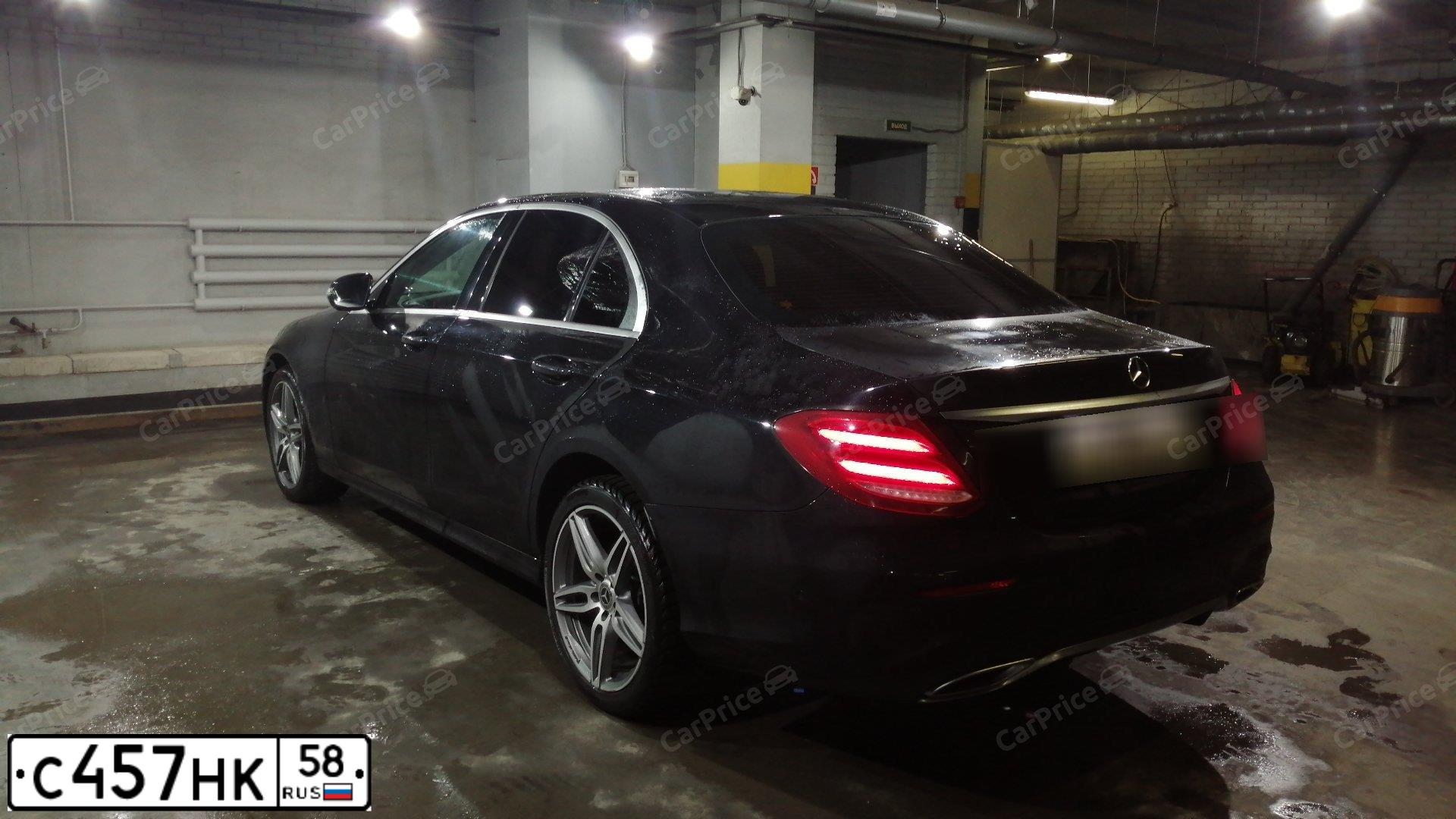 Фото автомобиля MERCEDES E-KLASSE, 2018 — госномер С457НК58. Цвет: ЧЕРНЫЙ