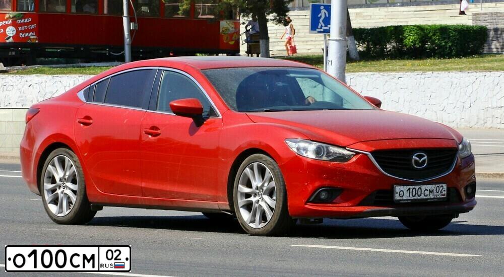 Фото автомобиля MAZDA 6, 2014 — госномер С869ОМ777. Цвет: КРАСНЫЙ