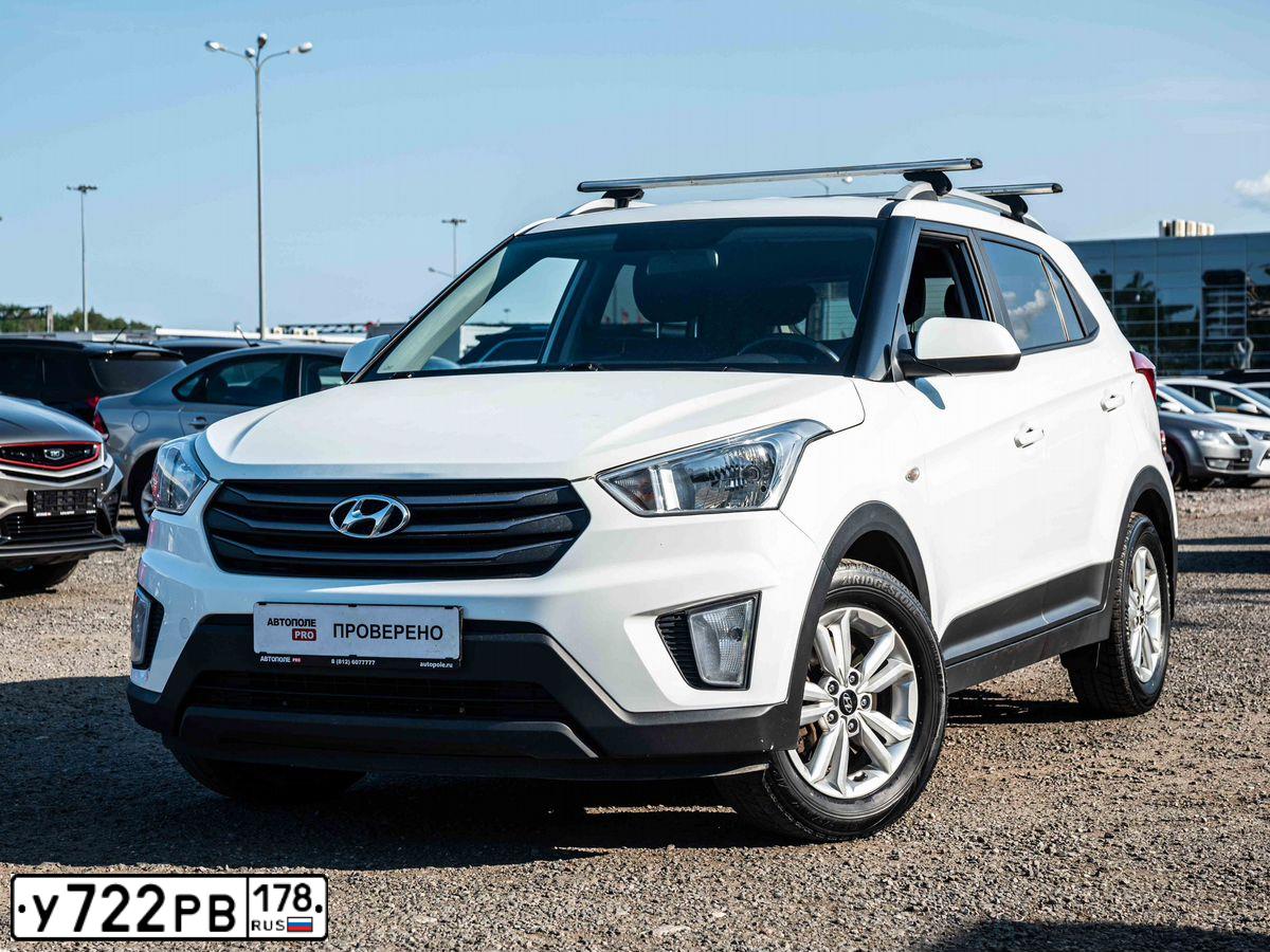 Фото автомобиля HYUNDAI CRETA, 2016 — госномер У809КУ198. Цвет: Белый