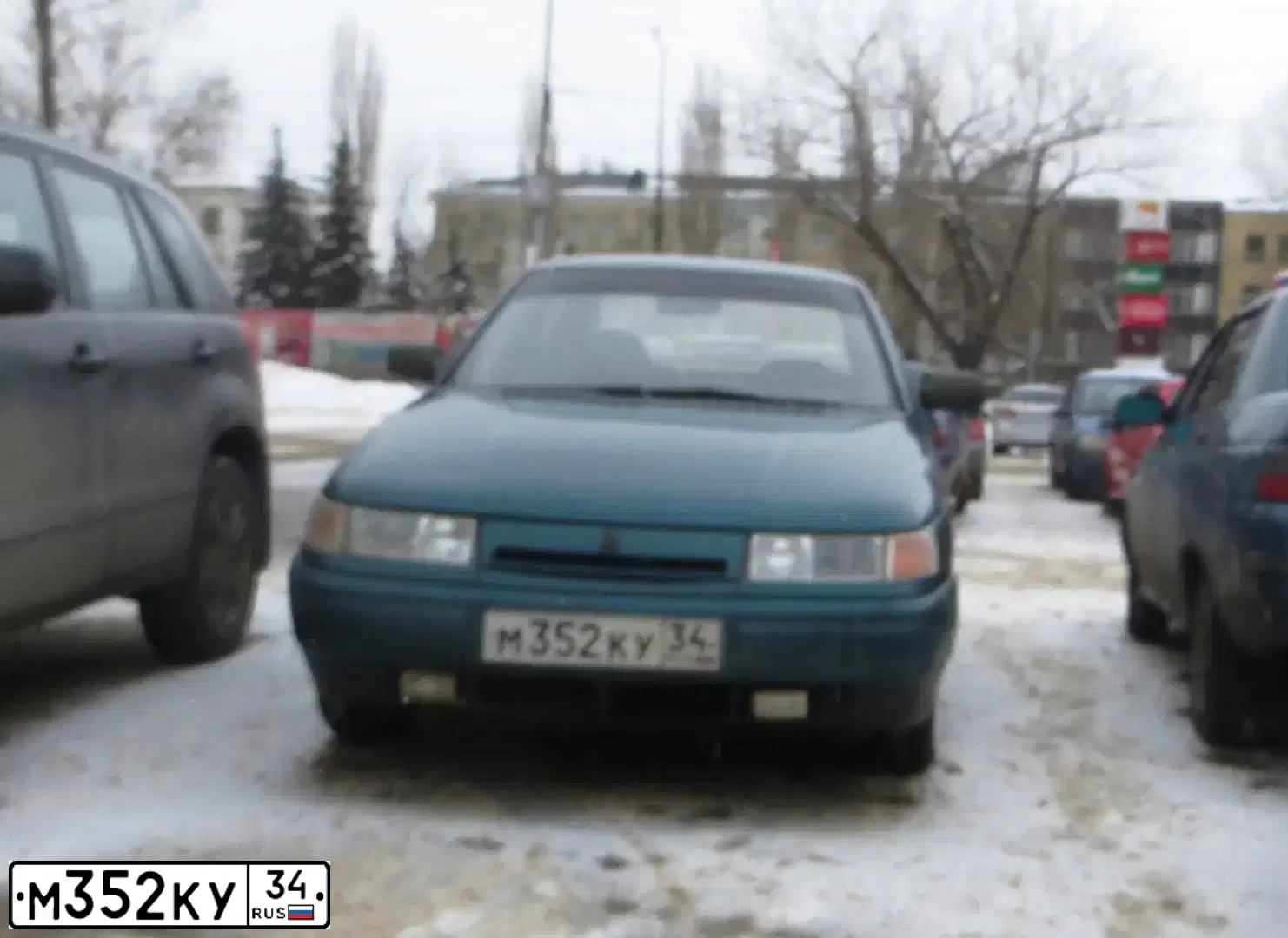 Фото автомобиля LADA 2110, 1998 — госномер М352КУ34. Цвет: СЕРЕБРИСТО ЗЕЛЕНЫЙ