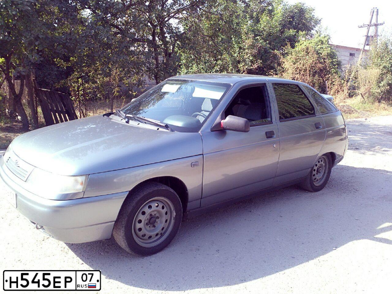 Фото автомобиля LADA 2112, 2006 — госномер Н545ЕР07. Цвет: СРЕДНИЙ СЕРО-ЗЕЛЕНЫЙ МЕТАЛЛИК