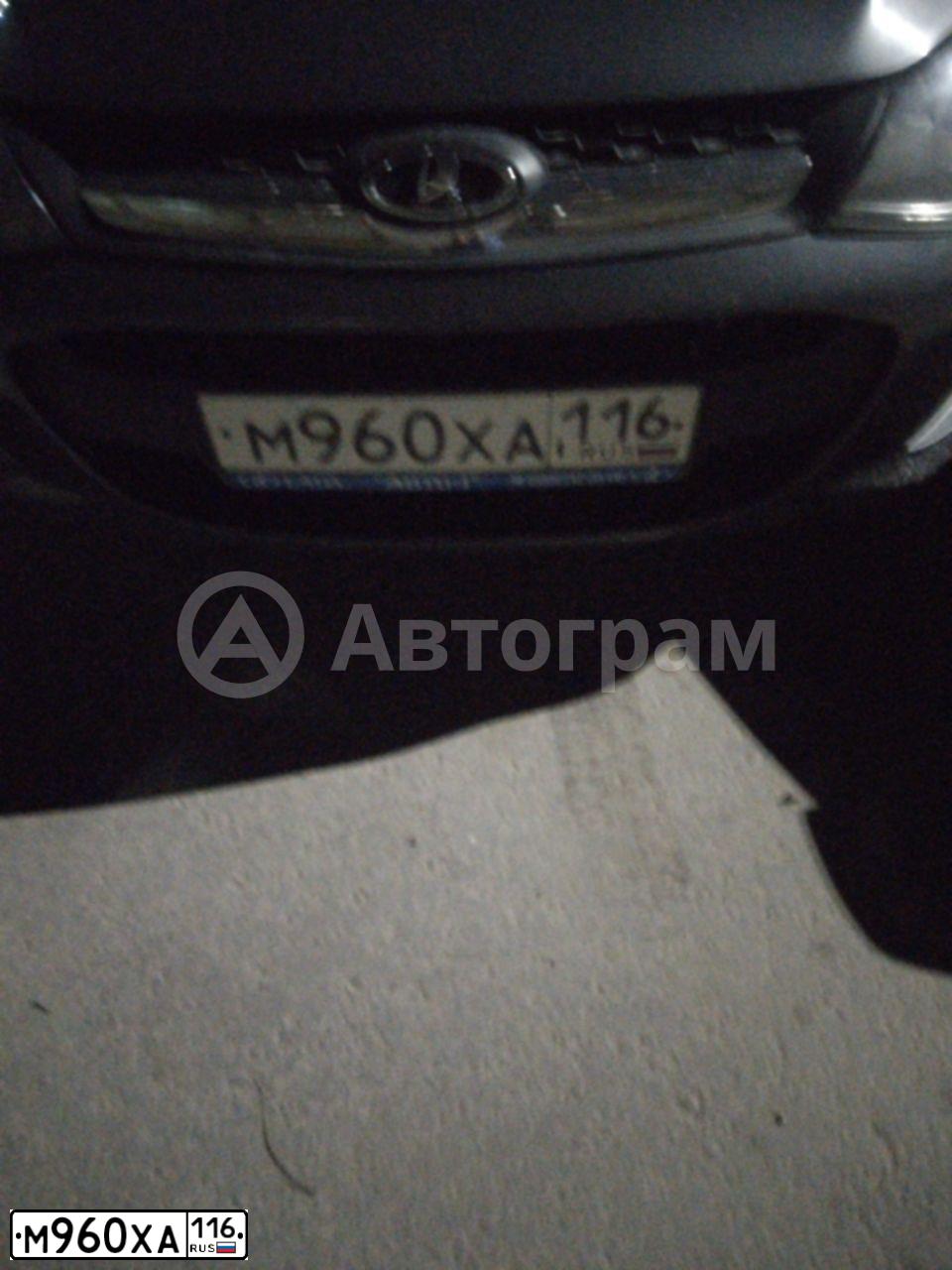 Фото автомобиля LADA 2194 KALINA, 2014 — госномер М960ХА116. Цвет: СЕРЕБРИСТО-ТЕМНО-СЕРЫЙ