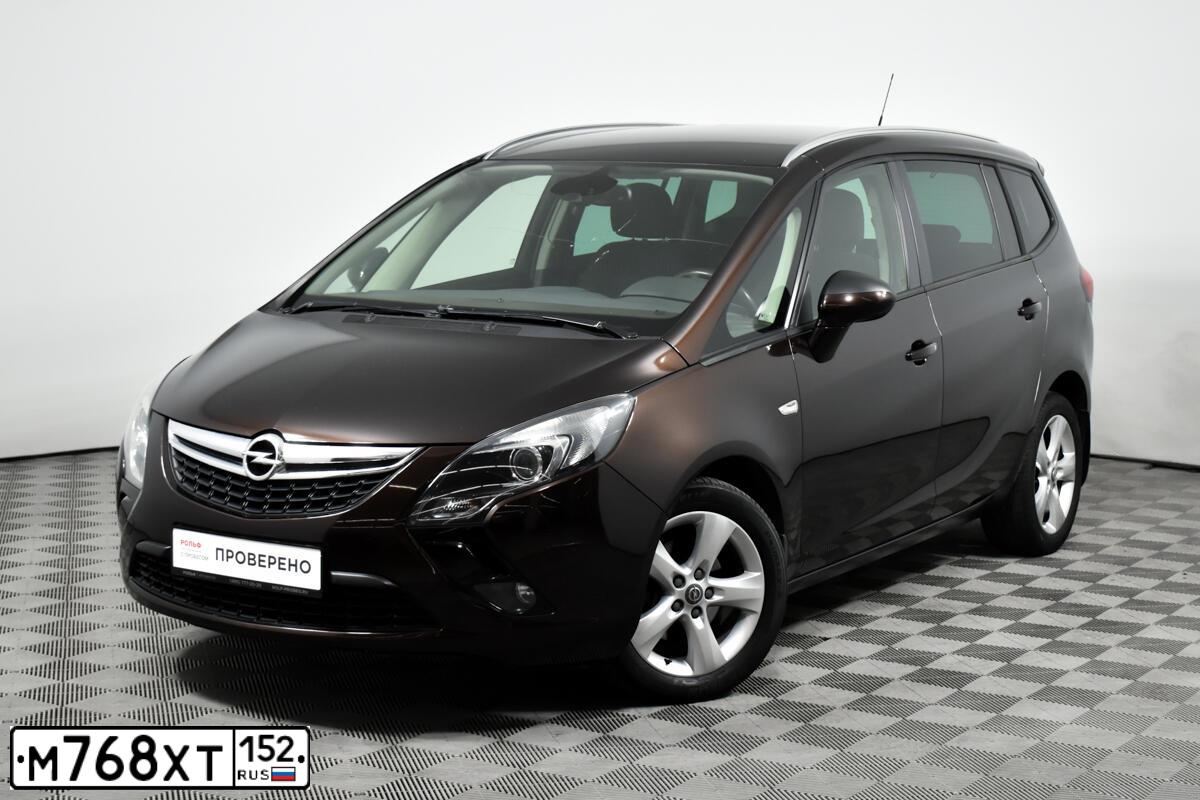 Фото автомобиля OPEL ZAFIRA, 2013 — госномер Р502КО68. Цвет: КОРИЧНЕВЫЙ