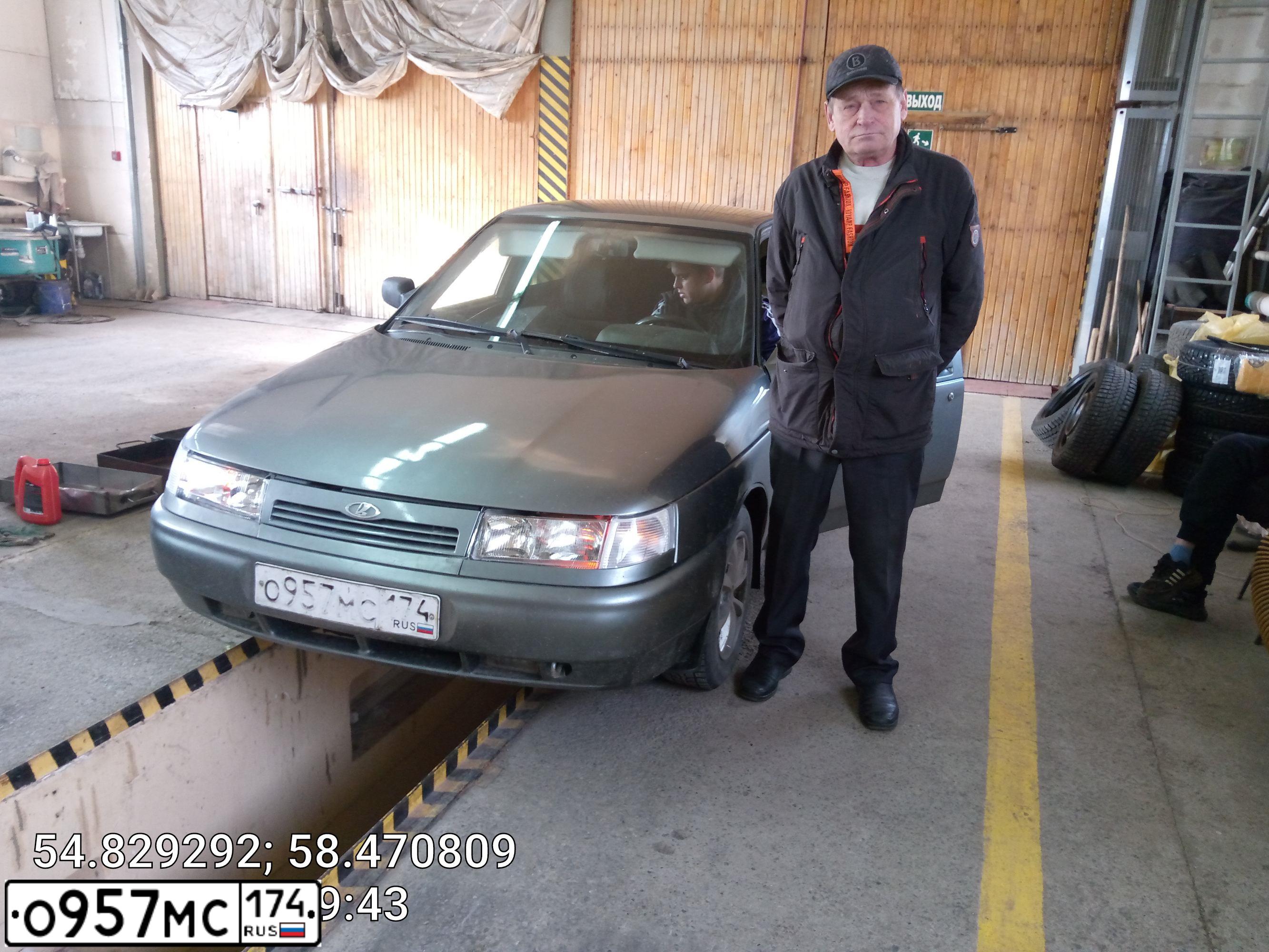Фото автомобиля LADA 2110, 2005 — госномер Н024МВ702. Цвет: СЕРО-ЗЕЛЕНЫЙ