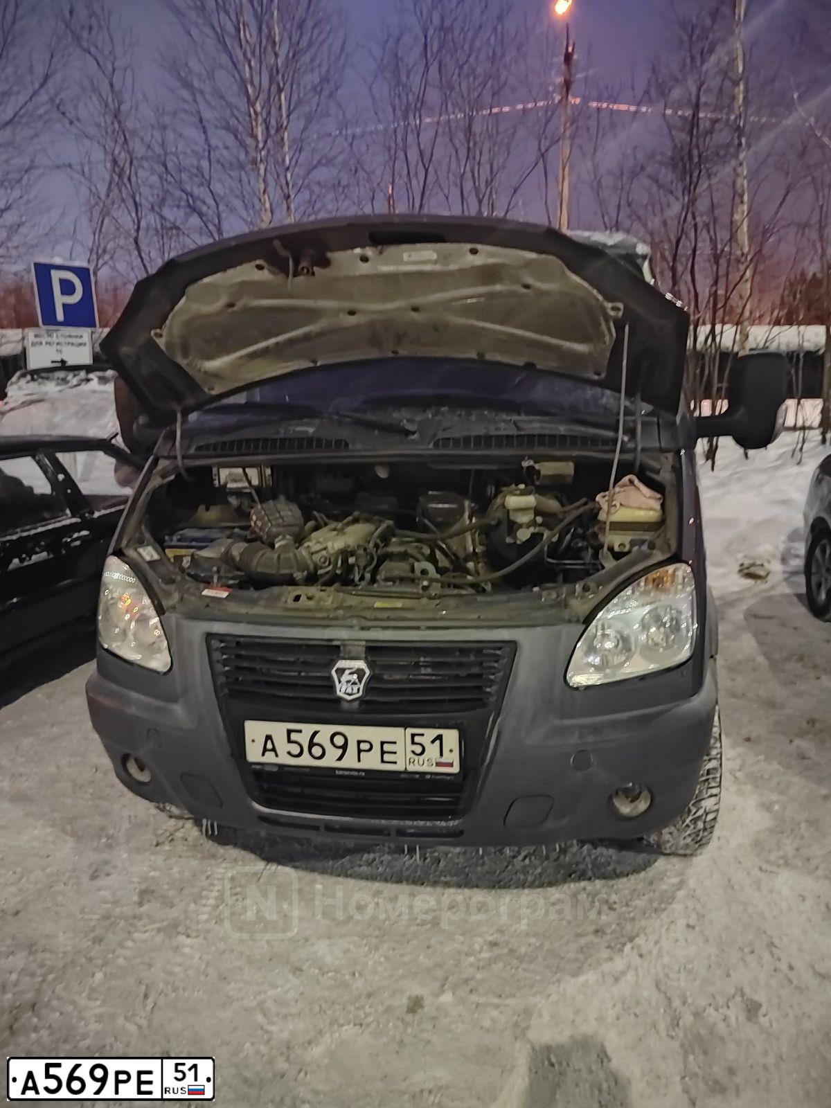 Фото автомобиля GAZ 2217 SOBOL, 2014 — госномер А569РЕ51. Цвет: СЕРЫЙ