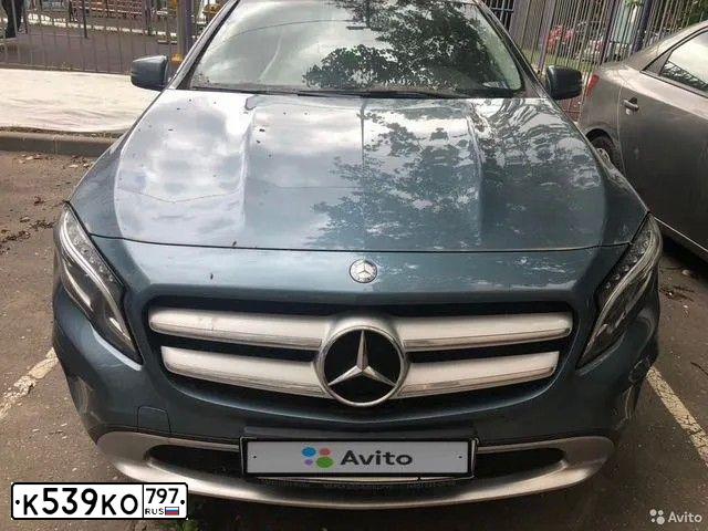 Фото автомобиля MERCEDES GLA-KLASSE, 2014 — госномер С299ЕЕ716. Цвет: синий