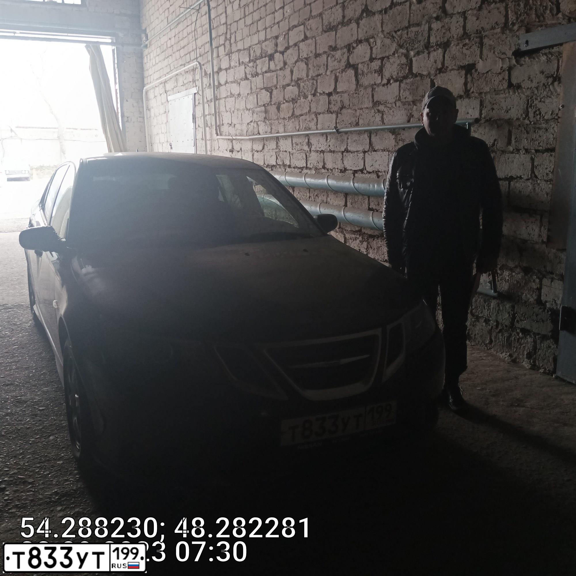 Фото автомобиля SAAB 9-3, 2008 — госномер С238ХР73. Цвет: ЧЕРНЫЙ