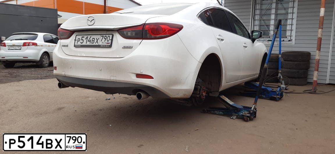 Фото автомобиля MAZDA 6, 2014 — госномер Р514ВХ790. Цвет: Белый