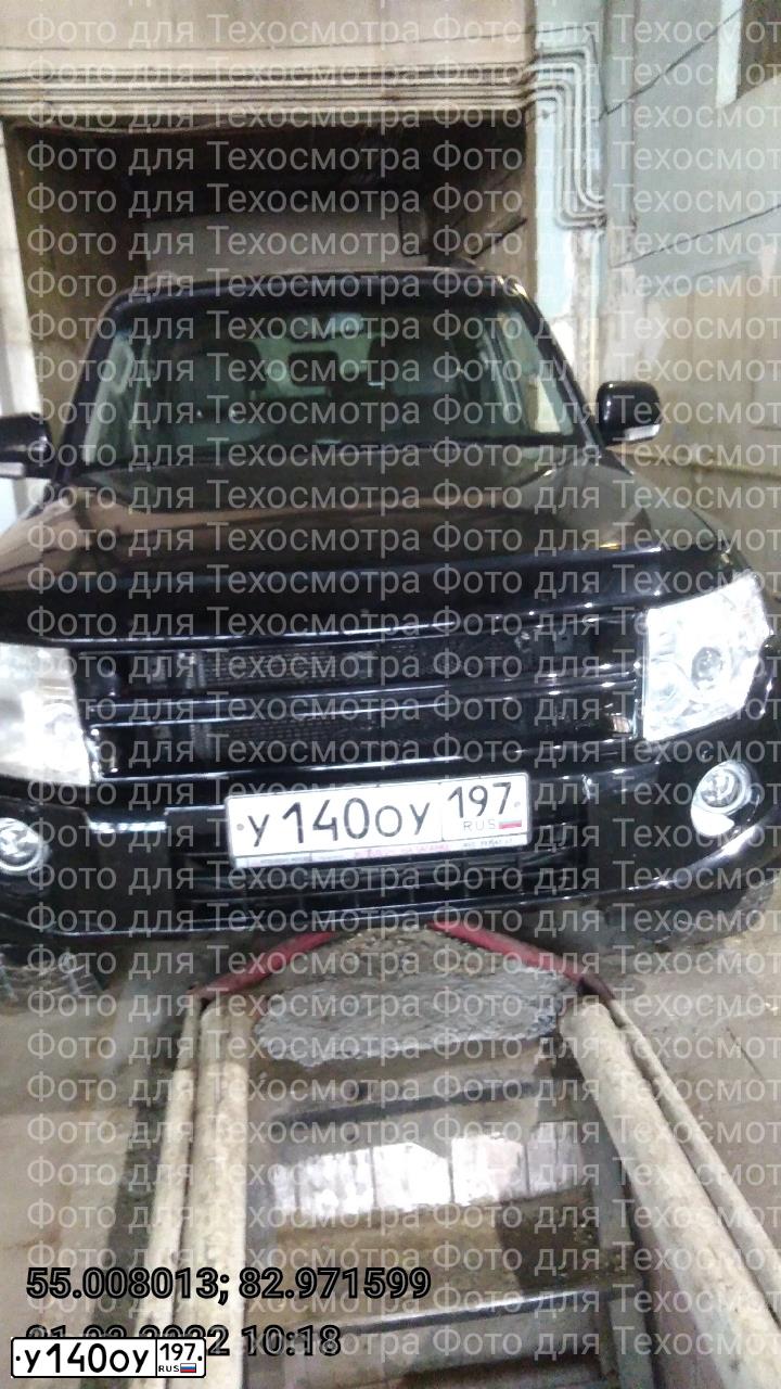 Фото автомобиля MITSUBISHI PAJERO, 2011 — госномер С734НН89. Цвет: ЧЕРНЫЙ