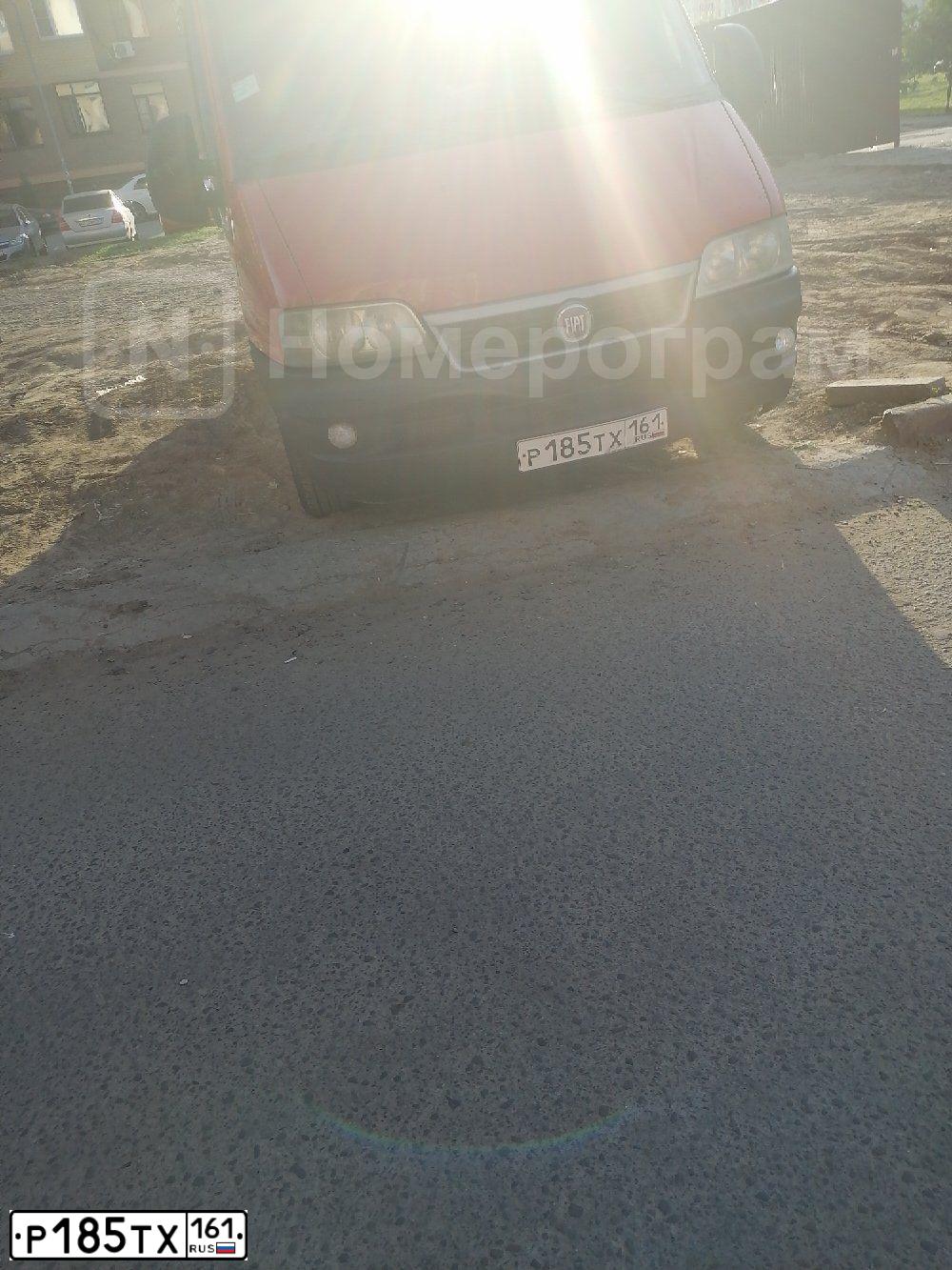 Фото автомобиля FIAT DUCATO, 2011 — госномер Р185ТХ161. Цвет: Красный