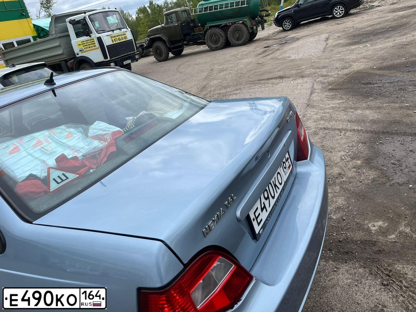 Фото автомобиля DAEWOO NEXIA, 2011 — госномер К414МХ64. Цвет: СЕРО-ПЕРЛАМУТРОВЫЙ