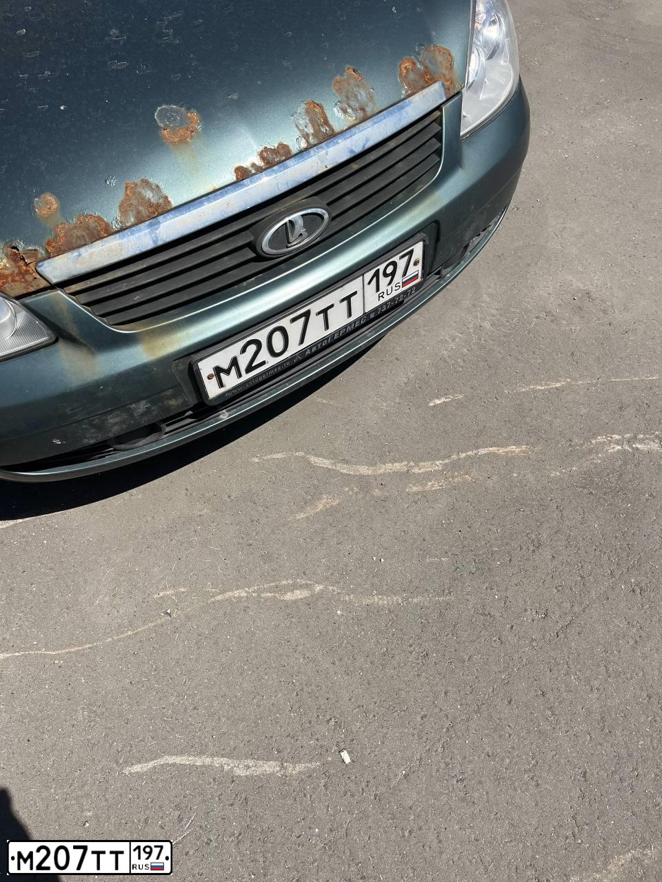 Фото автомобиля LADA 2171 PRIORA, 2012 — госномер М207ТТ197. Цвет: сине-зеленый