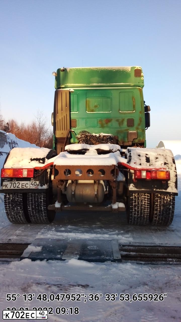 Фото автомобиля IVECO EUROSTAR, 1999 — госномер К702ЕС40. Цвет: ЗЕЛЕНЫЙ