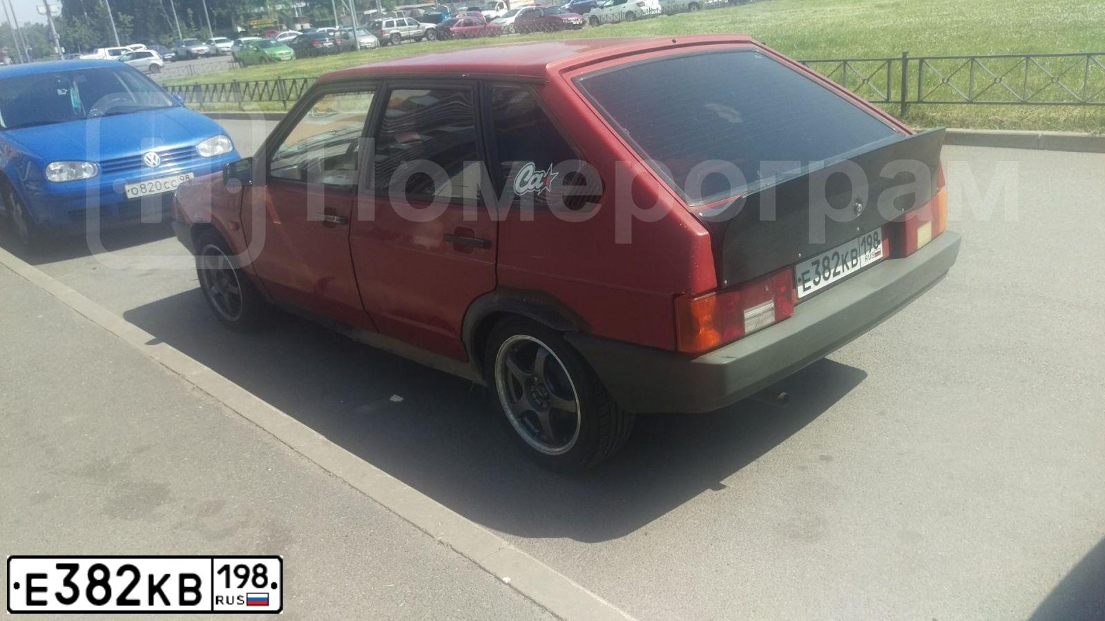 Фото автомобиля LADA 2109 SAMARA, 1991 — госномер Е696ТР46. Цвет: ВИШНЕВЫЙ