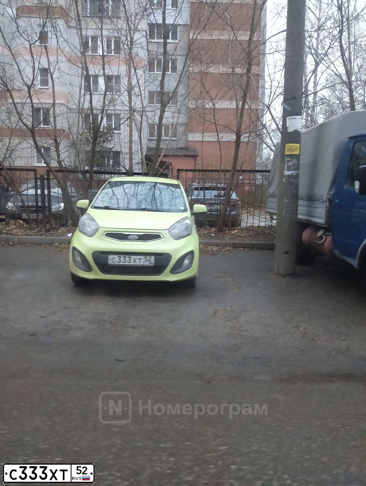 Фото автомобиля HYUNDAI SANTA FE, 2004 — госномер С333ХТ52. Цвет: ЧЕРНЫЙ