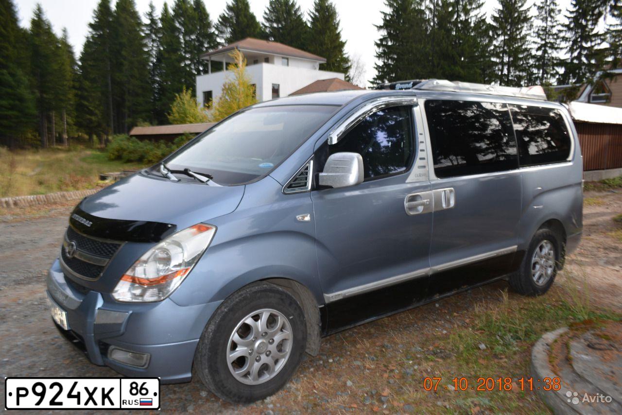 Фото автомобиля HYUNDAI GRAND STAREX, 2008 — госномер С089ХС72. Цвет: ГОЛУБОЙ