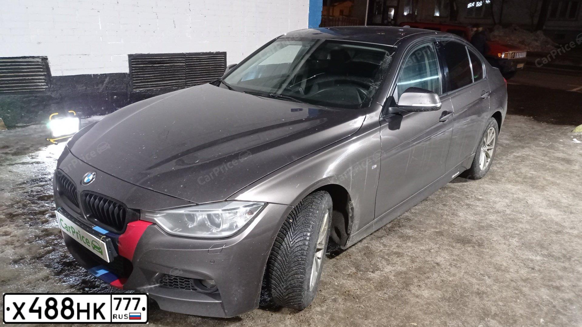 Фото автомобиля BMW SERIE 3, 2014 — госномер А677КО797. Цвет: Коричневый