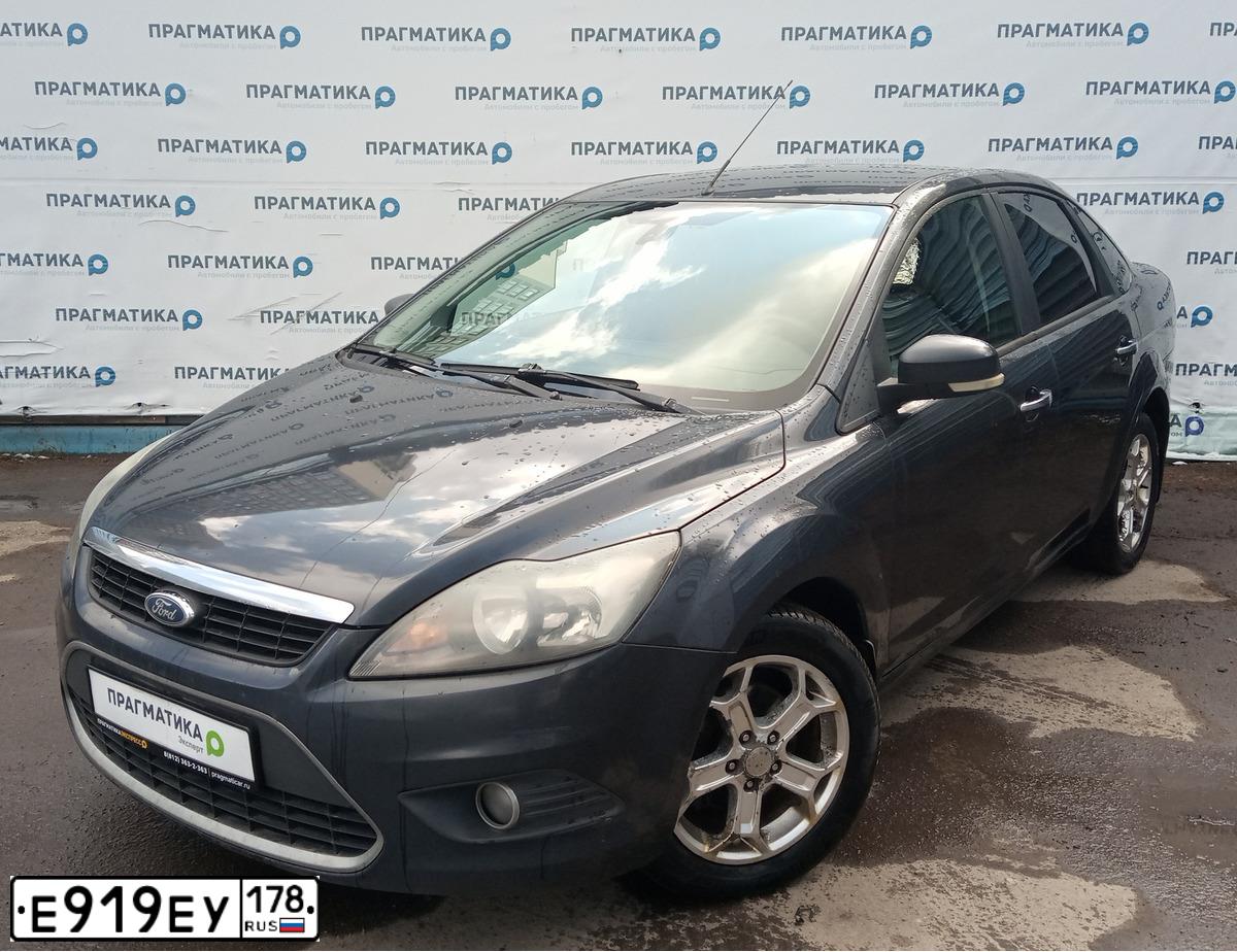 Фото автомобиля FORD FOCUS, 2011 — госномер Е919ЕУ178. Цвет: ТЕМНО-СЕРЫЙ
